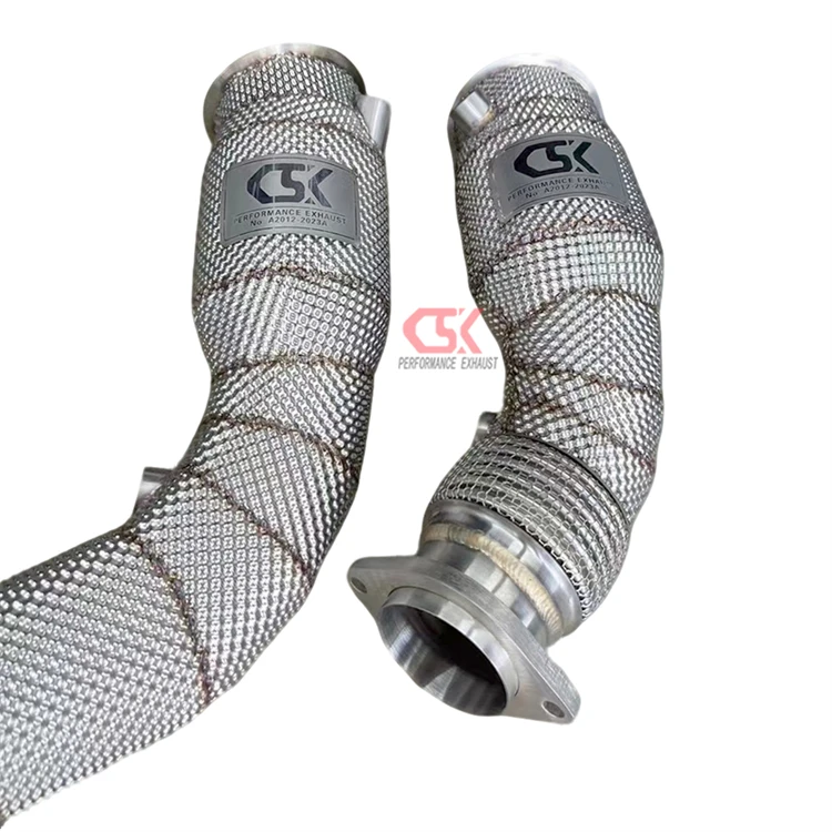 High Quality With Free Flow Downpipe for  F80 M3 F82 M4 CSK Downpipe End Exhaust