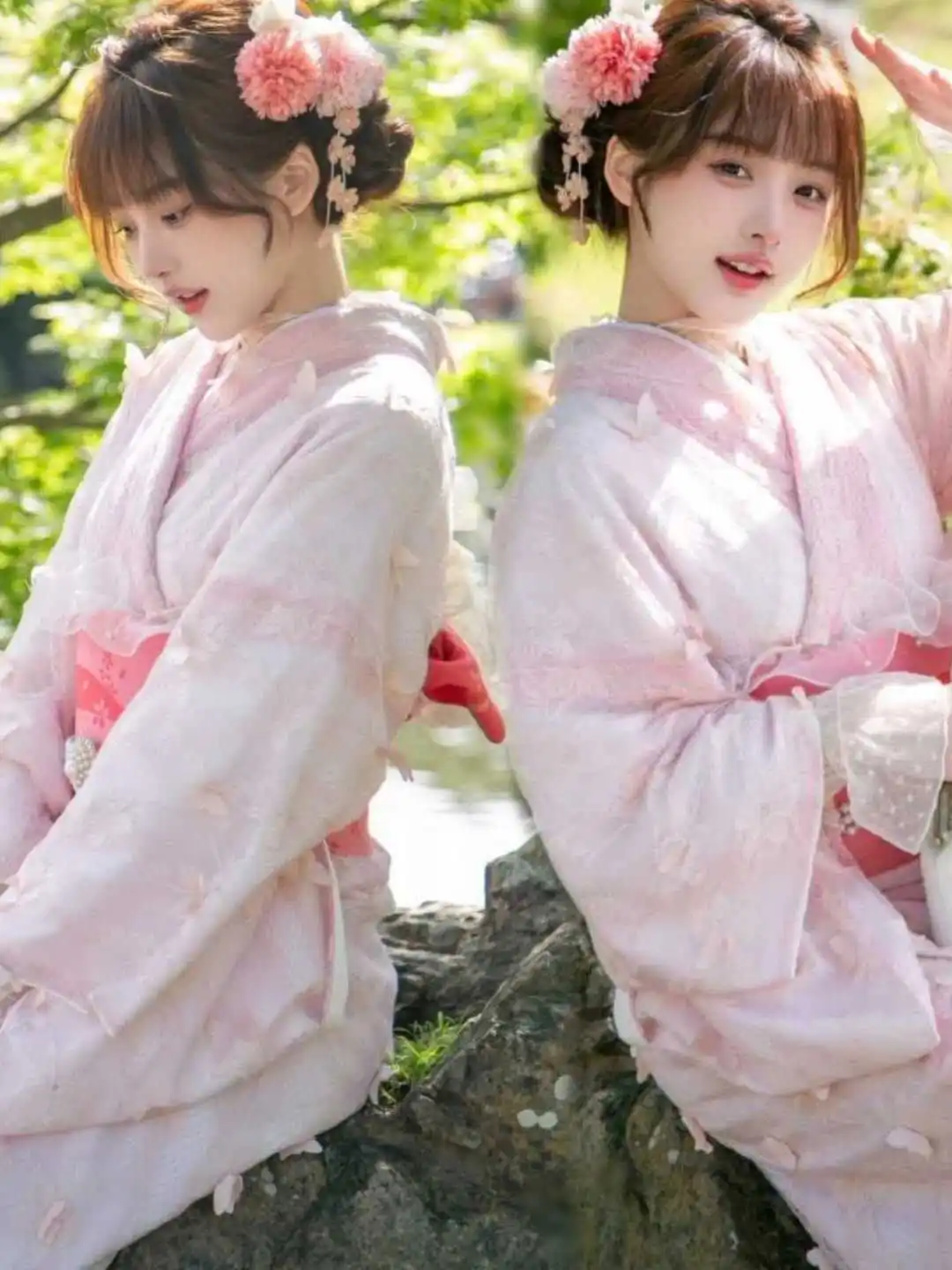 

New Style Kimono Formal Lace Sweet Girl Atmosphere Photography Environment Improved Spring Day Kimono Women's Clothing