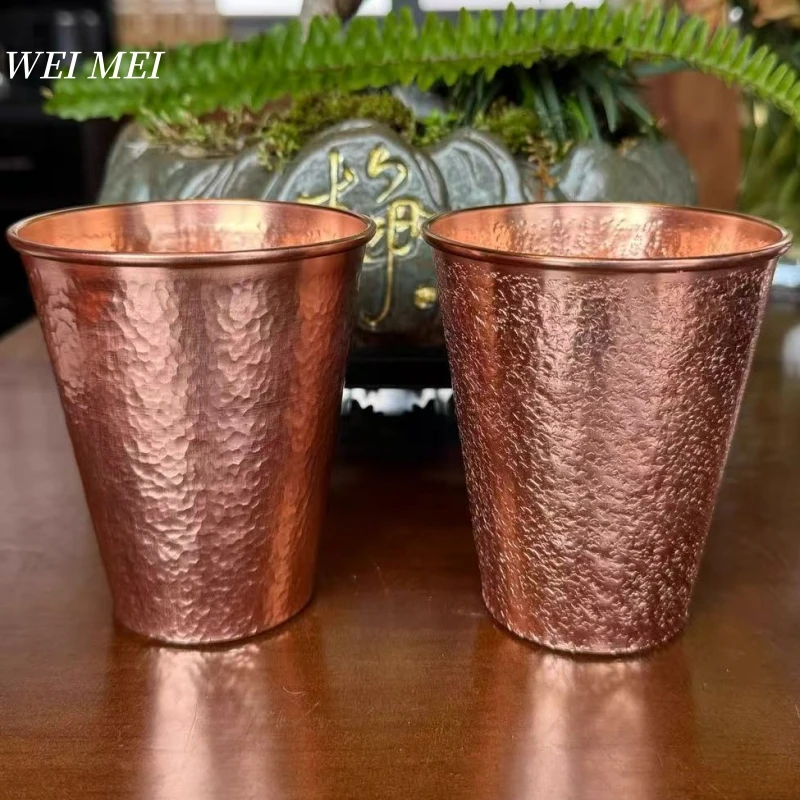 

Vintage Copper Mug,310ml Breakfast Coffee Cup,Handcrafted Hammer Texture Friends and Colleagues' Gifts Beer Tea Cup Tableware
