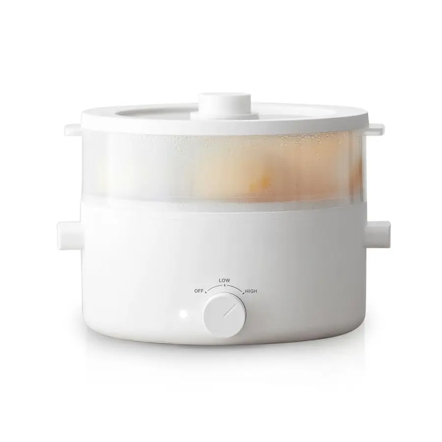 

Многофункциональная электрическая пароварка-мультиварка 2 л с керамическим антипригарным покрытием, двойным питанием, для приготовления стейков, пасты, горячих блюд