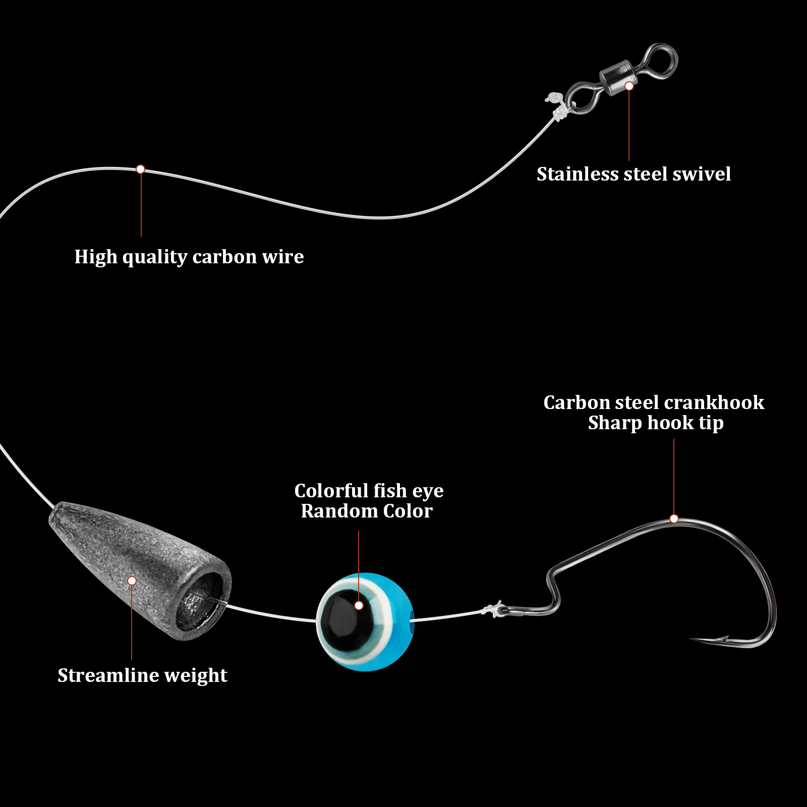 5 قطع الصيد تكساس تلاعب مجموعة 3.5 جرام 5 جرام 7 جرام 10 جرام 14 جرام الرصاص الوزن ثقالة # 1/0 خطاف صيد السمك كارولينا مجموعة أدوات الباس #5