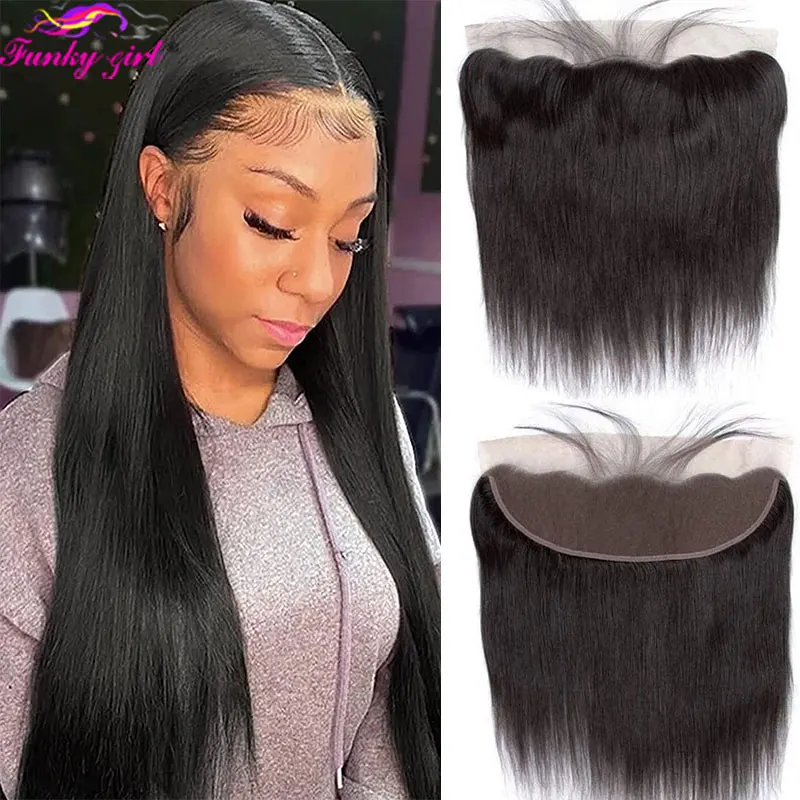 

Straight Lace Frontal 13x4 Human Hair 12-22 Inch HD Lace Closure Frontal Brazilian Straight Ear To Ear Virgin Hair Free Part