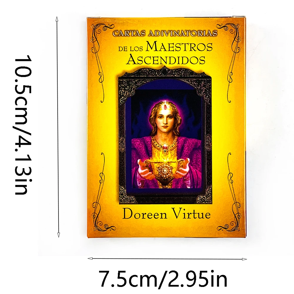 스페인어로 된 상승한 마스터 오라클 덱 44개 오라클 카드 가족과 친구들을 위한 레저 및 엔터테인먼트 카드 게임