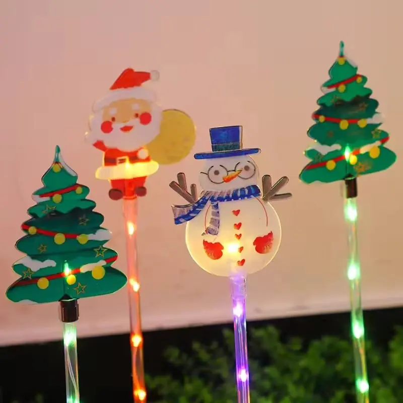 6PCs Christmas Outdoor LED Decorative Stake Lights for Lawns,Perfect for Gardens,Courtyards,Pathways,Farm Decor