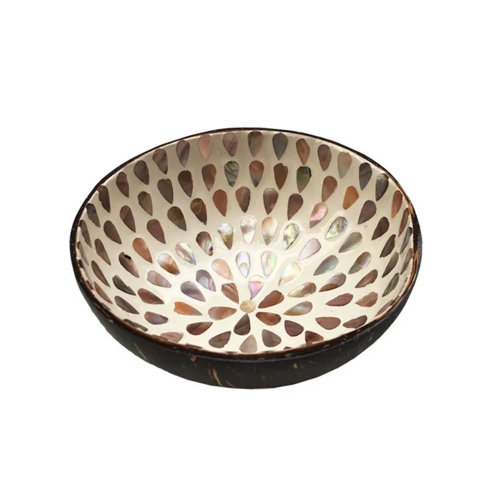 Coconut Shell Bowl Shell Coconut Cutlery Bowl Home Decoration Storage Bowl Candy Melon Seed Plate Coconut Bowl