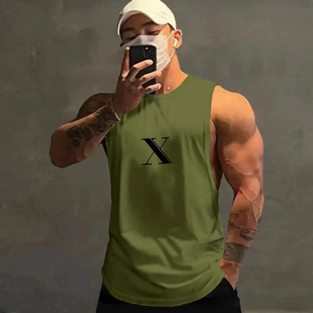 

Men's And Women's Clothing Summer Sports Basketball mesh Tank Tops Men's Fitness Net Quick Drying Casual Printed Sleeveless Vest