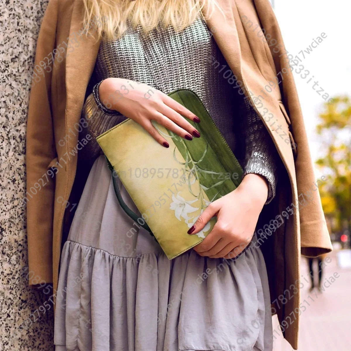 حقائب يد نسائية جلدية بمقبض بسحاب حقيبة الكتاب المقدس نقاء زنبق طباعة غطاء الكتاب المقدس حماية مقدسة كتاب الدراسة موضة جديدة #4