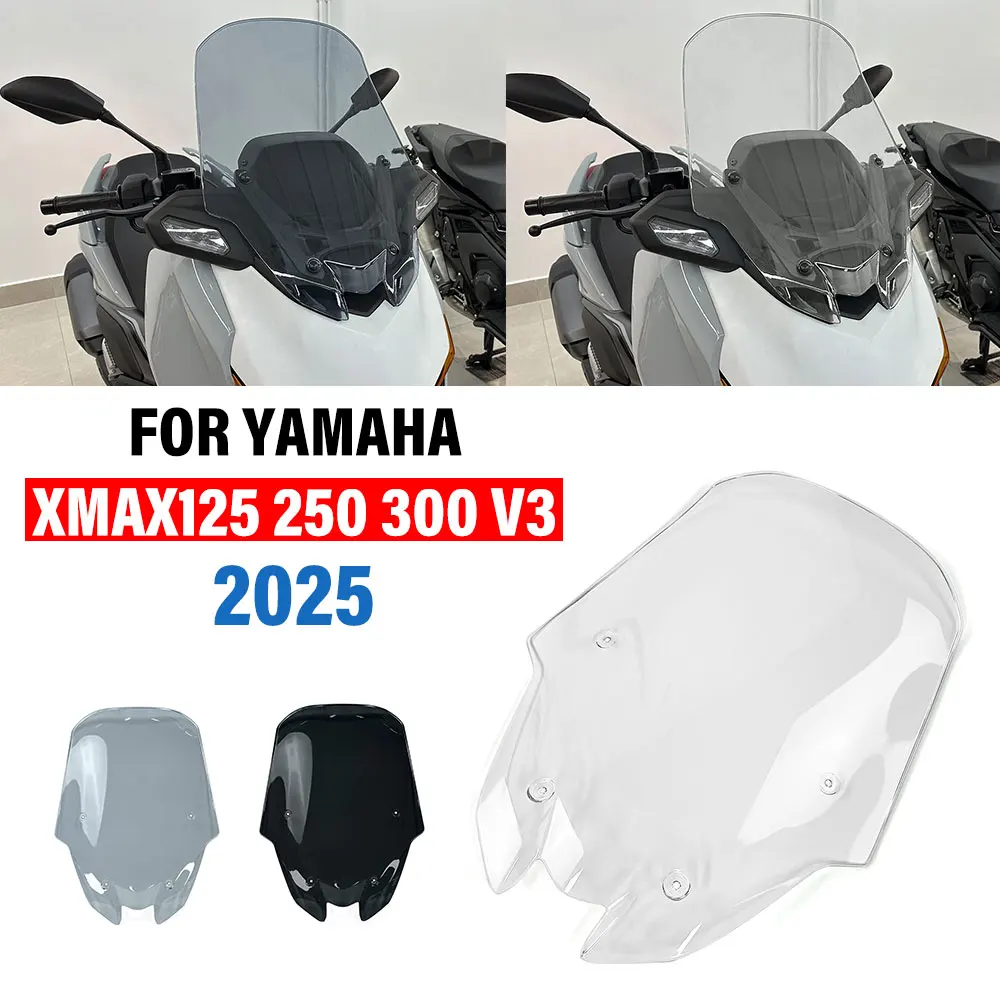 

Для YAMAHA XMAX125 XMAX 250 300 V3 2025 мотоцикл передний спойлер лобовое стекло дефлекторы ветрового стекла обтекатель щит аксессуары