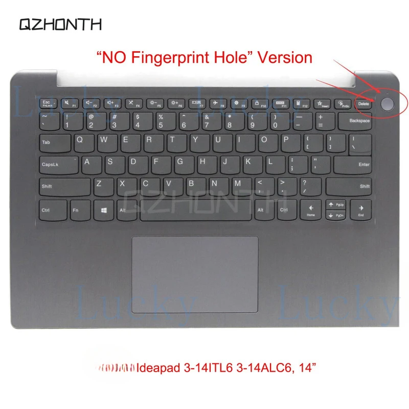 

f New for Lenovo IdeaPad 3-14ITL6 3-14ALC6 Palmrest w/ Keyboard Non-Backlit 5CB1C04426