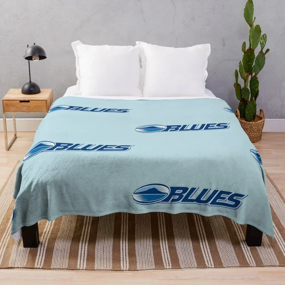 

Blues Rugby Throw Blanket Sofa heavy to sleep Warm Blankets