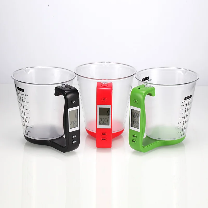 Large Capacity Measuring Cup Digital LED Electronic Kitchen Scales Food Water Cooking Measuring Cups Temperature Measuring Cup