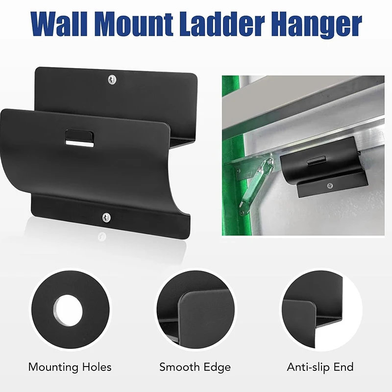 Weedeater cabide de escada resistente fixado na parede resistente gancho de escada garagem gancho de parede para cabos ferramentas de jardim ferramenta elétrica
