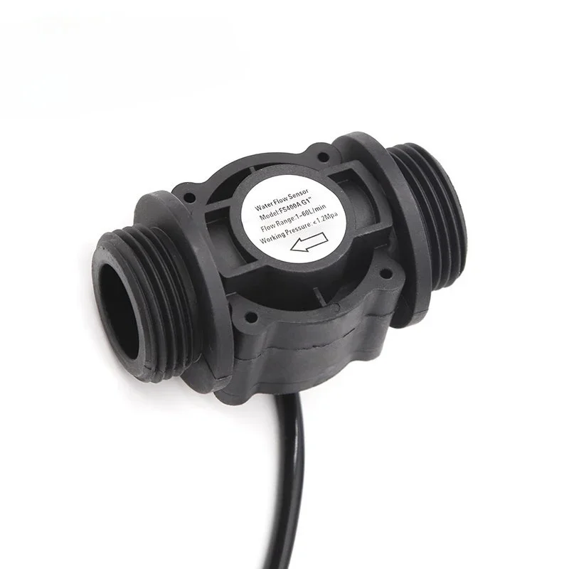 DN25 Water Level Sensor Switch Liquid Flow Meter Counter Vertical/Horizontal Hall Flow sensor FS400A G1'' DC 5-24V 1-60L / min