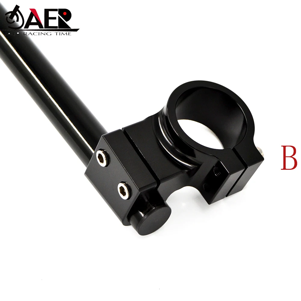 41mm Motorcycle CNC Billet Aluminum Adjustable Clip-On Handlebar Fit most of sport bike with 41mm fork clip motor