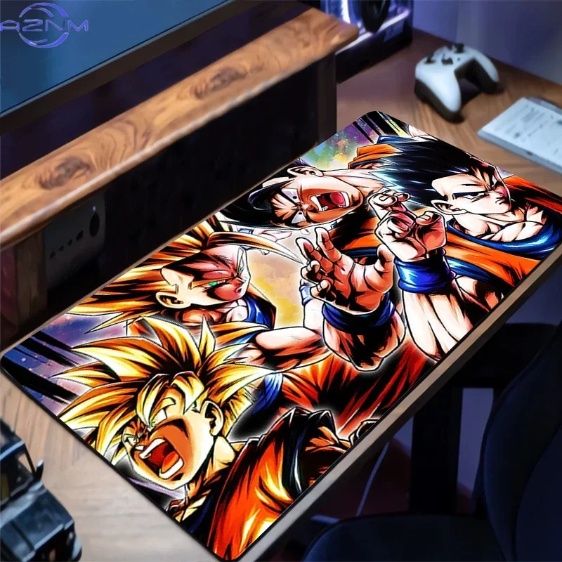 Bright Comic Art Anime Super Warriors Group Print Mouse Pad, Rubber Non Slip Backing, Smooth Surface Gaming Desk Mat for PC Gami