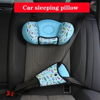 Reposacabezas de coche, almohada para el cuello y ajuste seguro para niños, ajustador de cinturón de seguridad, triángulo, posicionador de dispositivo resistente, Protector Interior de automóviles