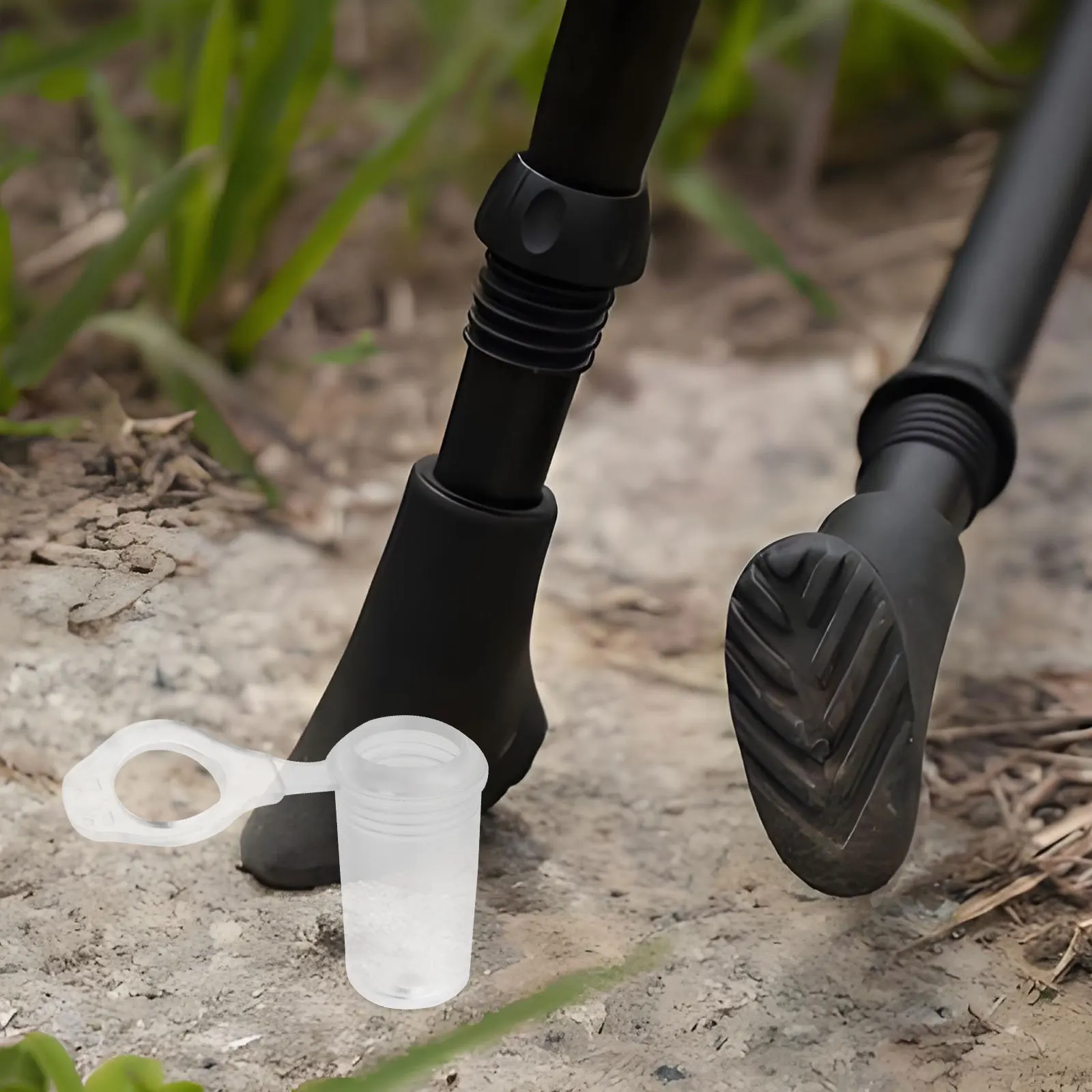 

20Pcs Walking Pole Tips Rubber, Trekking Pole Accessories Tips, Effortless Installation Anti-Slip Traction for Outdoor Hiking