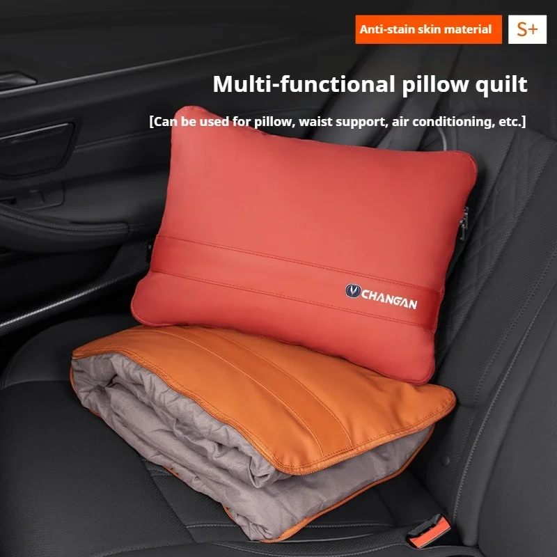 Multifnctional Car Blanket Quilt Pillow Waist Cushion Pad for Changan CS35 CS55 CS75 CS85 PLUS Eado UNI-T X5 X7 EV UNI K Alsvin