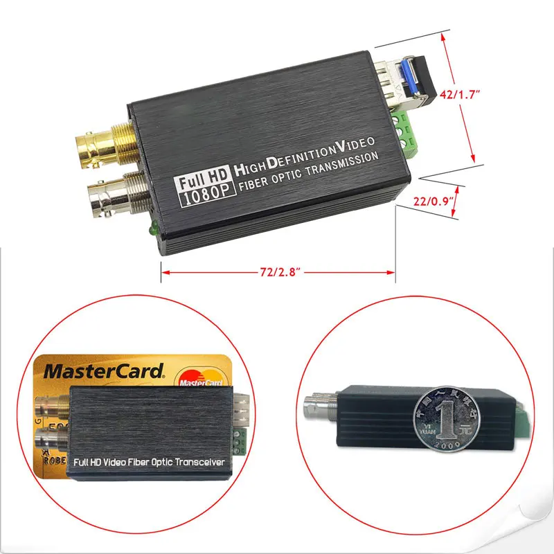 3G-SDI Video Extender with SDI Loop Output 1080P 3G-SDI Optical Transceiver 3G-SDI Fiber Converter with Tally or Reverse RS485