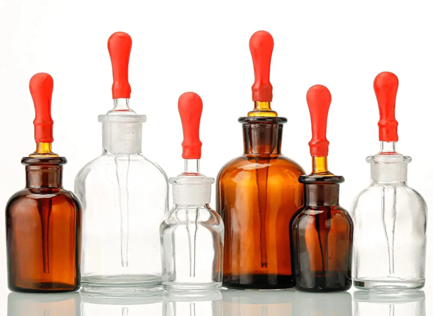 

Amber Glass Dropper Bottles - 30/60/125ml Refillable for Essential Oils & Aromatherapy