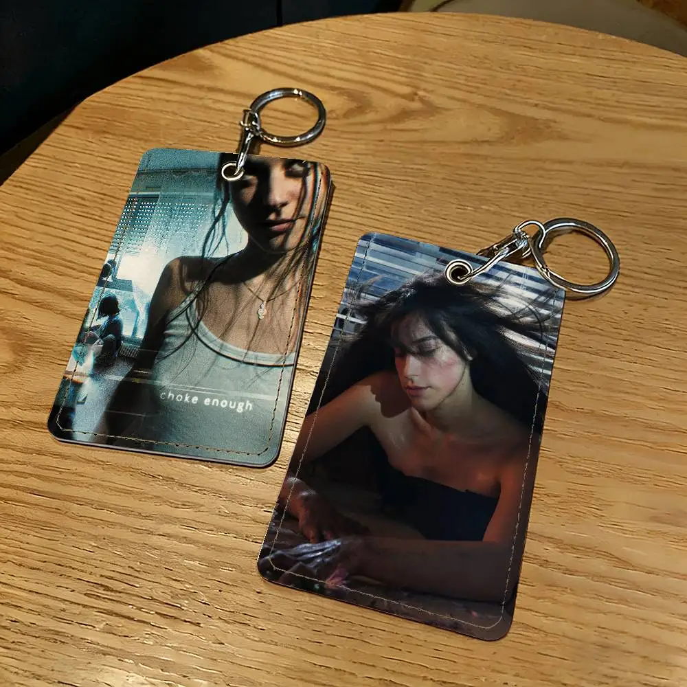 Singer Oklou Card Holder Keychain Key Ring Door Lock Access Protective Case For Security Gift