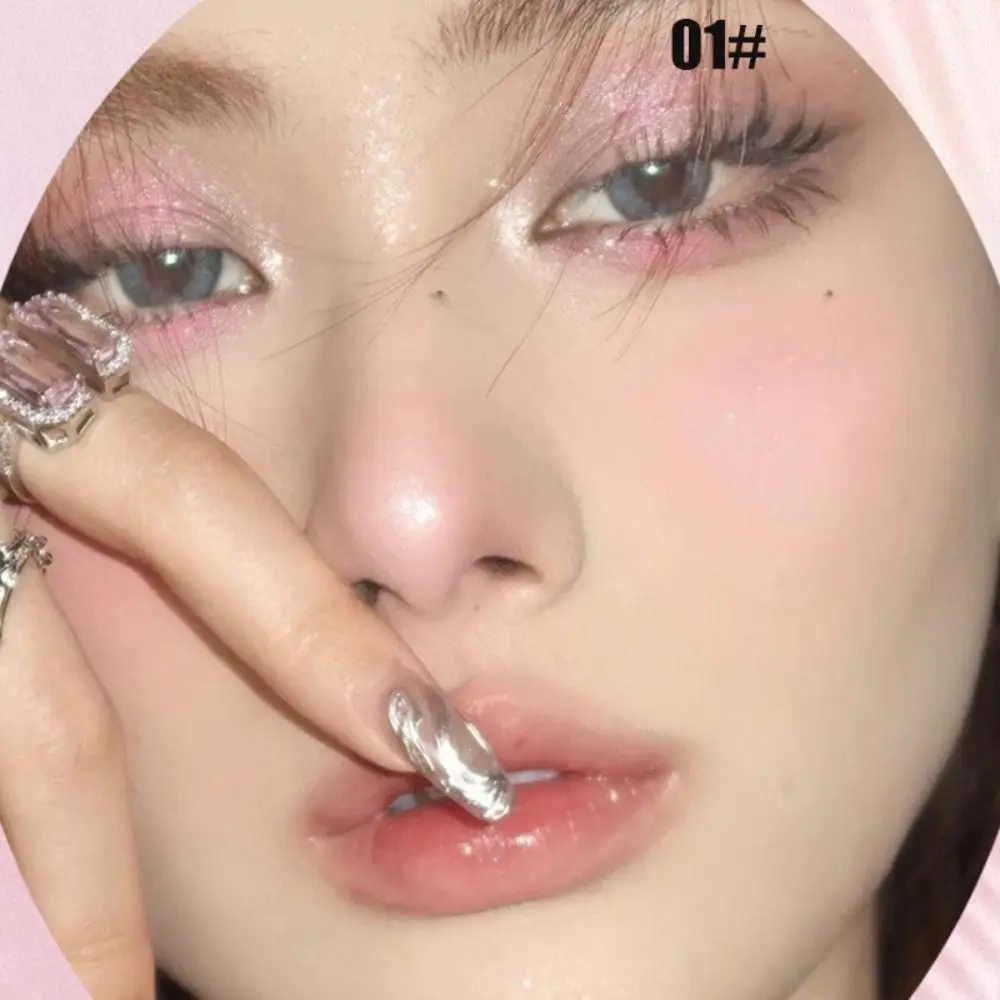 New Love Angel Monochrome Powder Highlighter High Gloss Peach Glitter Bronzer Highlight Long-lasting Makeup Makeup Palette