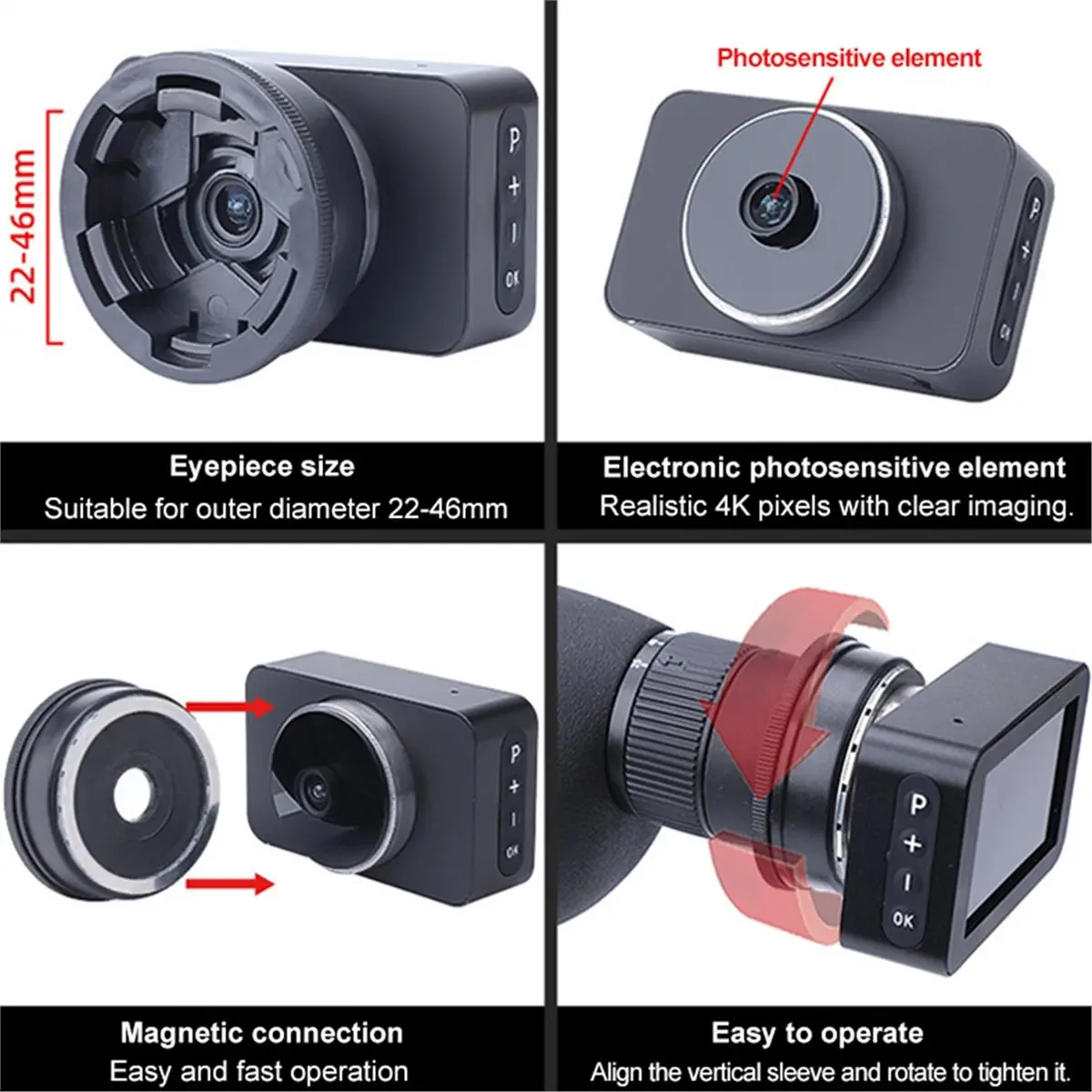 okgood-4k-telescope-eyepiece-camera-3-color-display-electronic-eyepiece-for-astronomy-observation-bird-with-digital-zoom