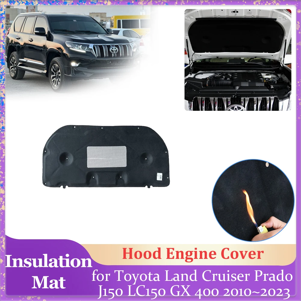 

Car Hood Insulation Pad for Toyota Land Cruiser Prado J150 LC150 GX 400 Engine Cover Liner Cotton Soundproof Heat Mat Accessorie
