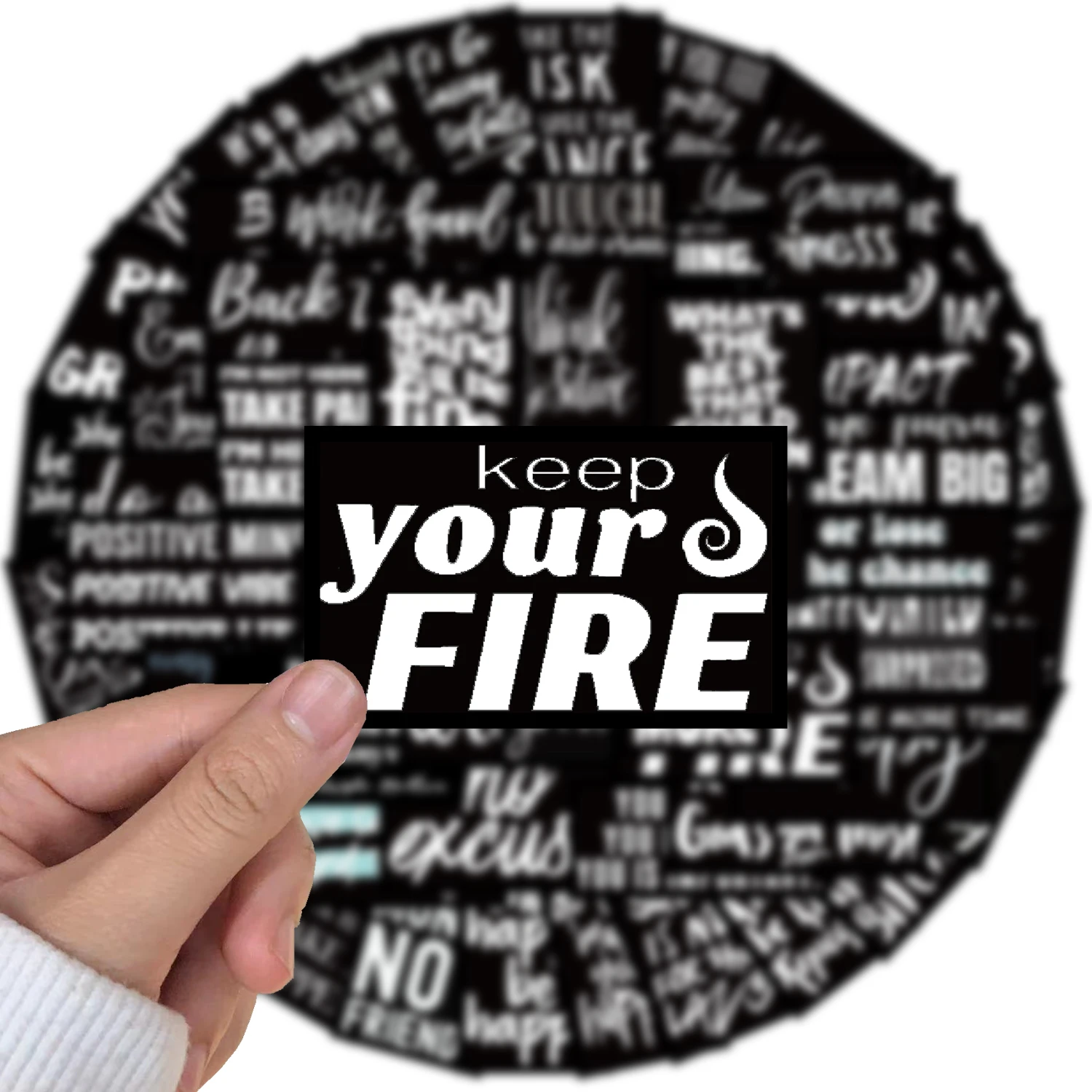 61 Stuks Inspirerende Engelse Sticker Decoratie Diy Handboek Klemboek Koelkast Skateboard Laptop Graffiti Sticker Groothandel