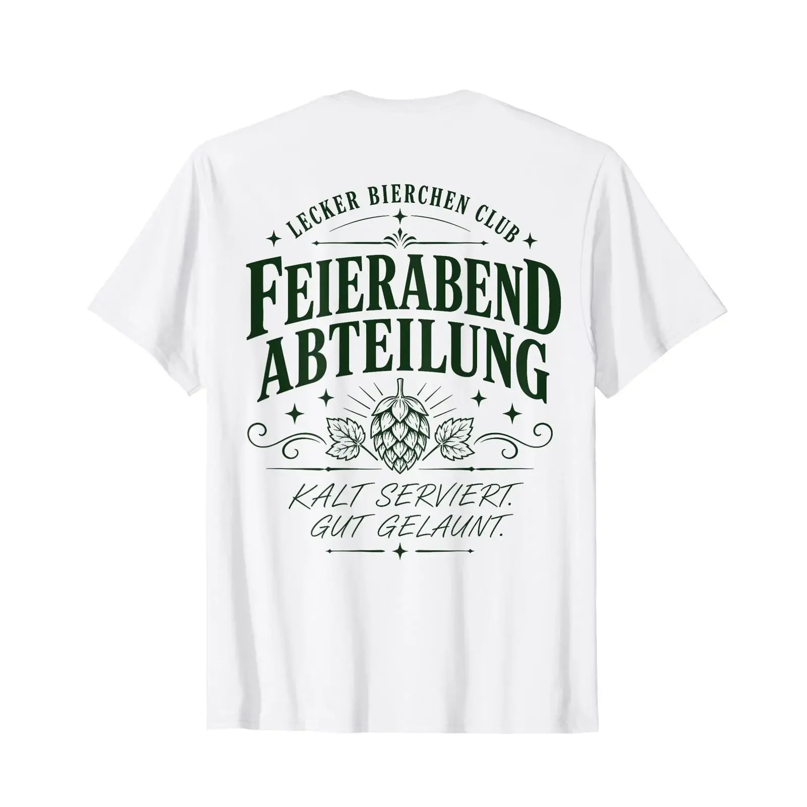 LECKER Bierchen Club T Shirt vintage Washed homme Comfortable Top For Everyday Wear Versatile Casual Soft designer clothes
