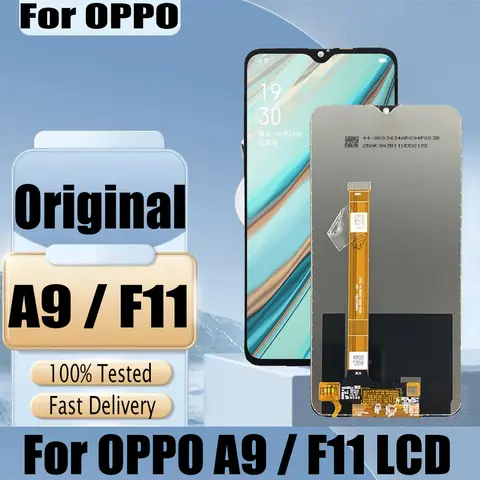 6.53" Original For OPPO F11 CPH1913 CPH1911 LCD Display Touch Screen Digitizer Assembly For OPPO A9X A9 PCAM10 CPH1938