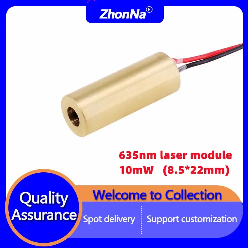 635nm  Red Laser Module, Single Point Optical Locator & Aiming, Glass Lens for Clearer Light Spots, Compact & Precision Desi