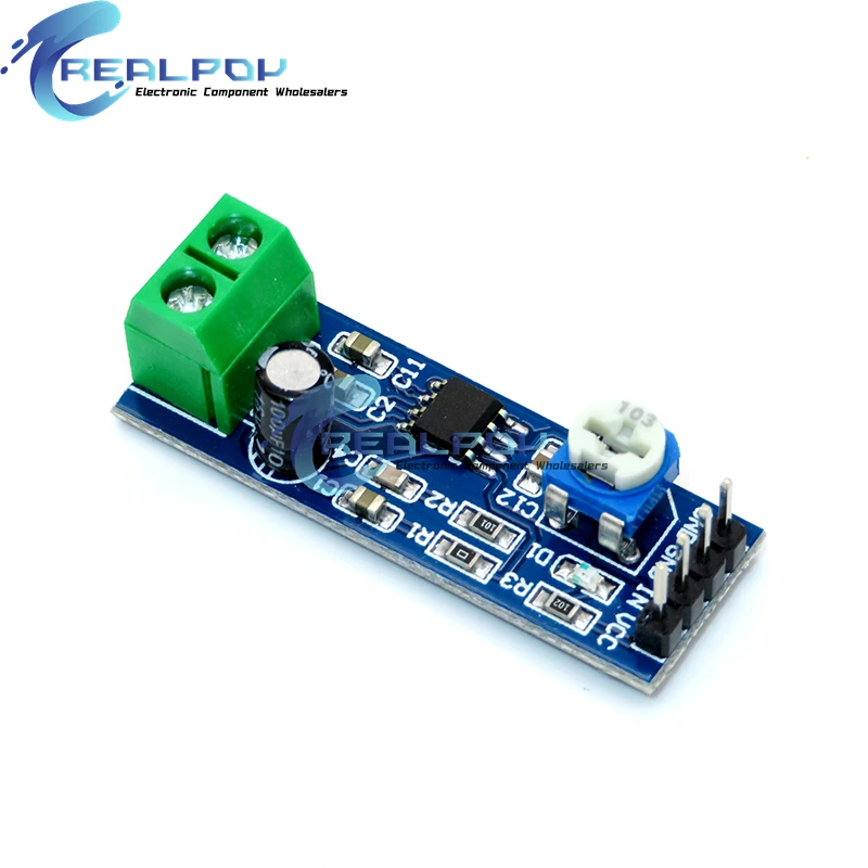LM386 Audio Power Amplifier Module 200 times gain amplifier board mono power amplifier 5V-12V Input LM386 Module