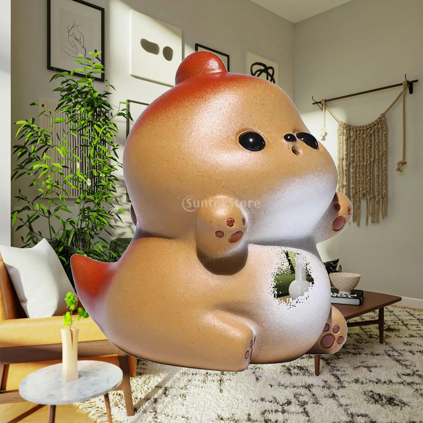 Chinese Zisha Tea Pet DIY Crafts Cute Rich Artistic Accessories Livable Tea Set