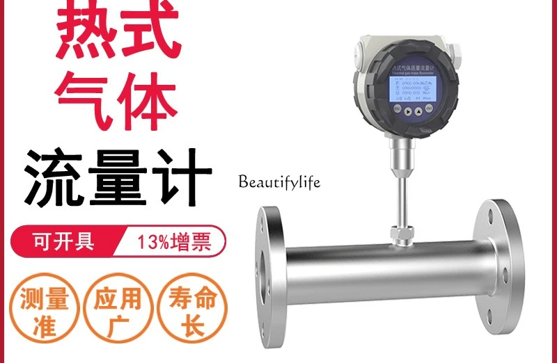 مقياس تدفق الغاز الحراري مستشعر الهواء المضغوط الذكي خط أنابيب الغاز المقسم