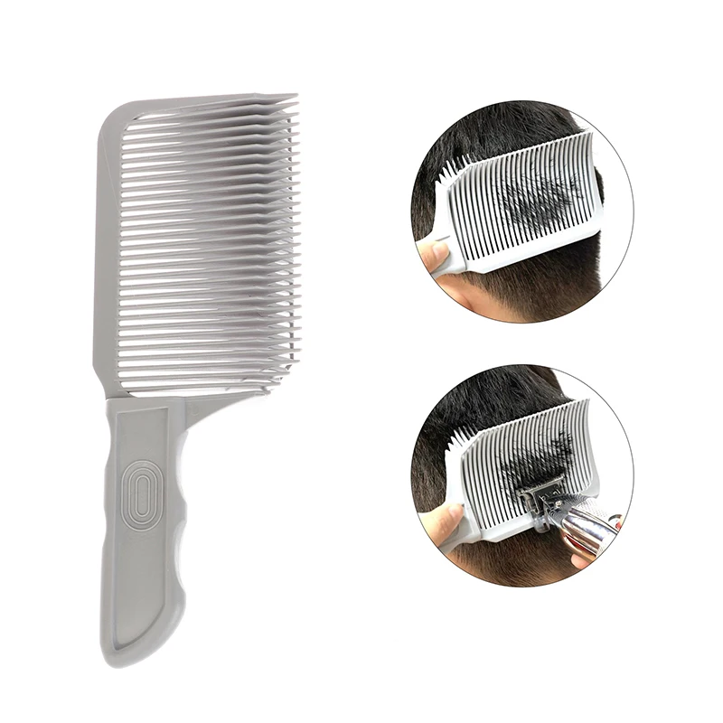 Curved Push Edge Barber Comb Gradient Positioning Men's Styling Supplies Anti-static Wide Tooth Comb Hair Salon Special Tools