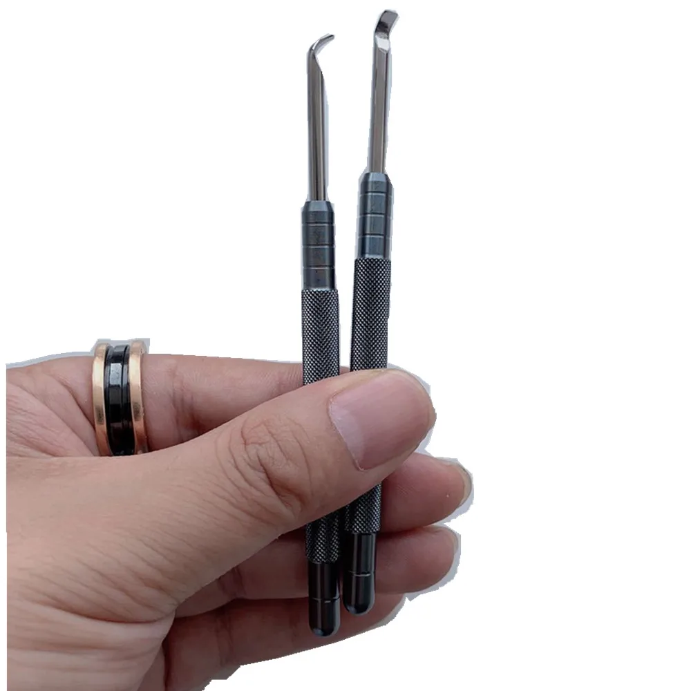 2pcs Metal Watch Hand Remover Tool with Flat Blade 3.5mm Width Watch Pointer Needle Lifting Professional Tools for Watchmaker