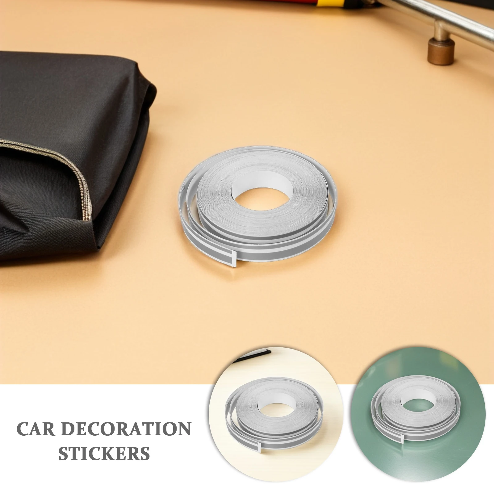 

Car Pinstripe Tape Decal Silver 980cm Durable Waterproof PVC Adhesive Striping Tape for Vehicle Truck Motorcycle Rv Boat