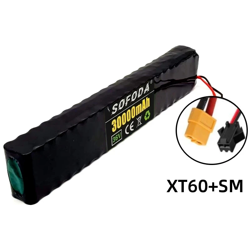 Imagem -06 - Bloco da Bateria de Lítio para o Trotinette Elétrico 36v 100ah 18650 10s4p 36v 30000mah