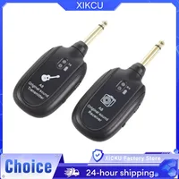 XIKCU A8 guitarra sistema inalámbrico transmisor receptor incorporado recargable incorporado transmisor de guitarra inalámbrico recargable incorporado