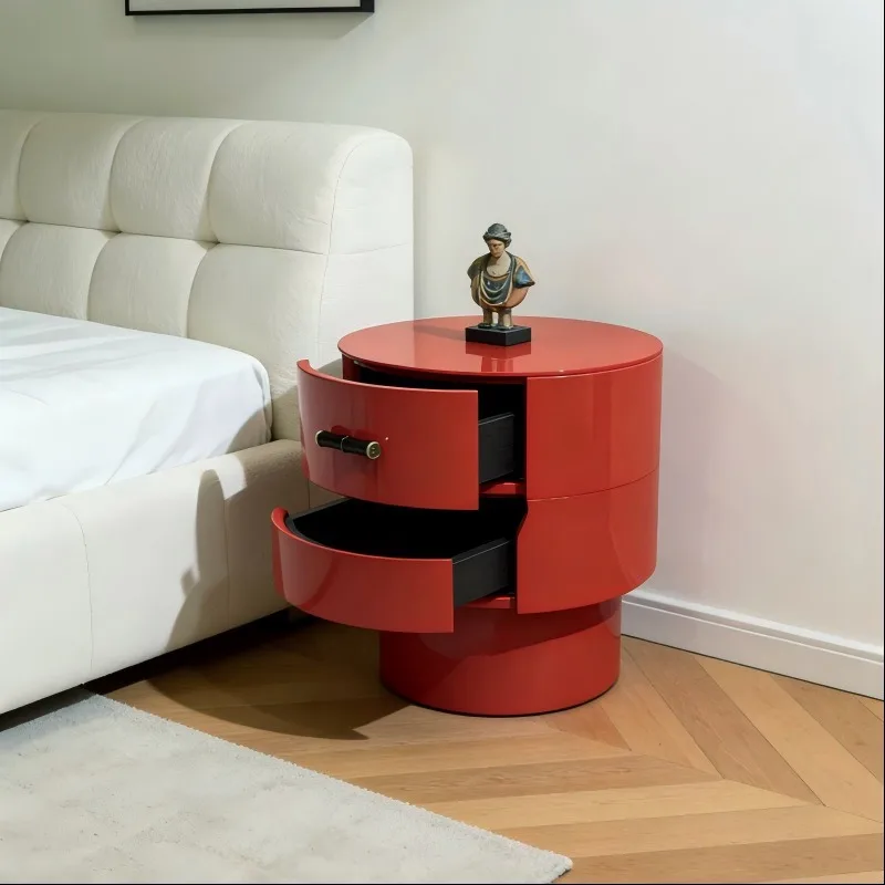 Italian minimalist bedside table, designer high sense