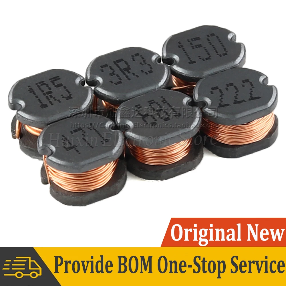 10pcs CD75  SMD Patch Power Inductor Winding Inductance 7mmx7mmx5mm 1uH 10uH 22uH 33uH 100uH 150uH 220uH 470uH 680uH 1mH 2.2mH