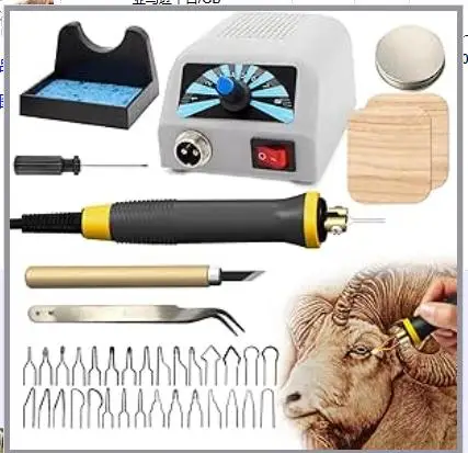 

Gourd Pyrography Tool Wood Burner Heat Pen Grey Engraving Kit for Wood DIY Accessories Compatibility Smooth Lines