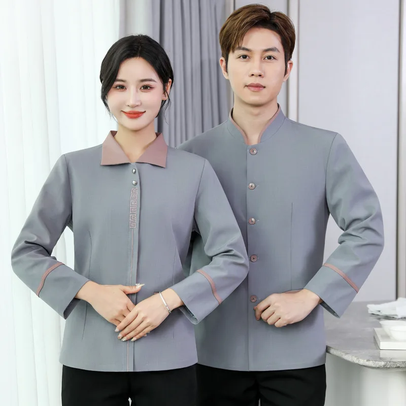 

Long Sleeve Cleaning Uniform for Women Hotel Guest Room CleanerPAWorkwear for Property Management Ladies in Autumn and Winter