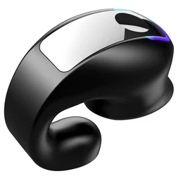 Wireless Earphone Premium GD28 Single Ear Clip TWS Wireless Earpiece Mic - Lightweight 12.5*10*1cm Clip Ear Single Ear Headset