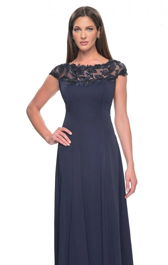 Robe courte pour mère de la mariée, ligne A, col bateau, manches courtes, élégante, pour les invités au mariage, perles, soirée de luxe