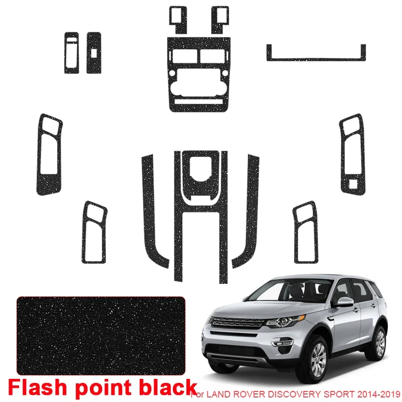 

For LAND ROVER DISCOVERY SPORT 2014-2019 Car Carbon Interior Sticker Window Lifting Panel Decal Gear Inner Door Protective Film