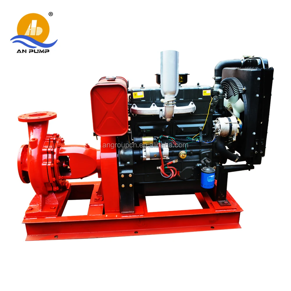 High Pressure 4 Inch 100 Hp Diesel Engine Water Fire Pump