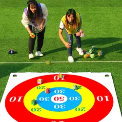 Throw Target Game sandbag Circular Rice Husk Throwing Multiplayer Teamwork Toy for Party Parent-Child Indoor Outdoor  Activities