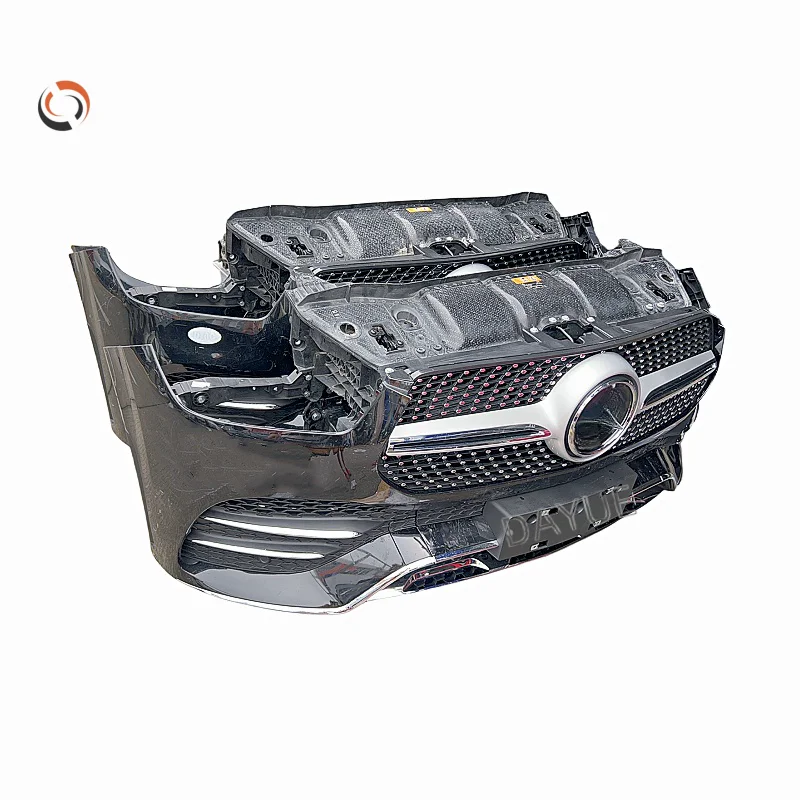 GLE167 Plastic Front Bumper High Quality  Bolt-On Assembly Mercedes-GLE Coupe/SUV 2020-2023 Universal Fitment Black